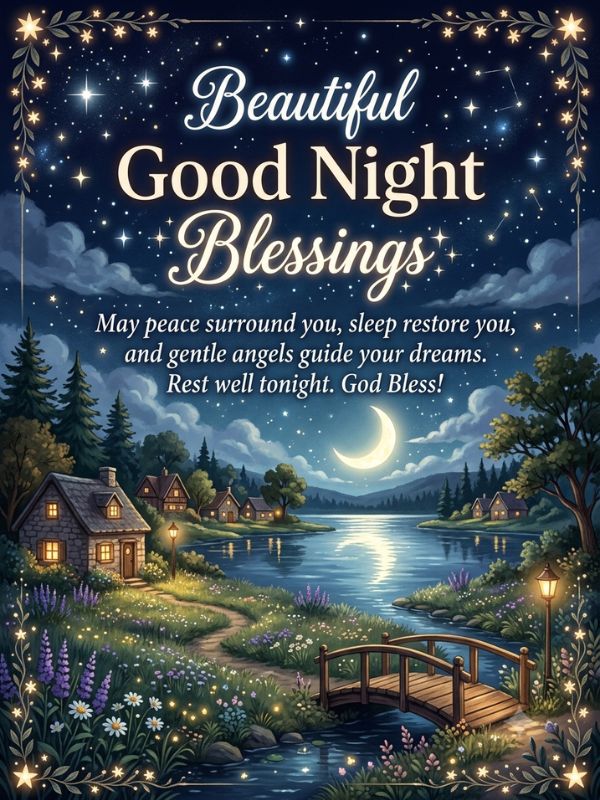 Beautiful Good Night Blessings