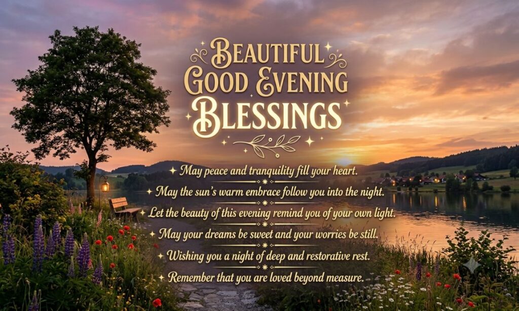 List of Beautiful Good Evening Blessings