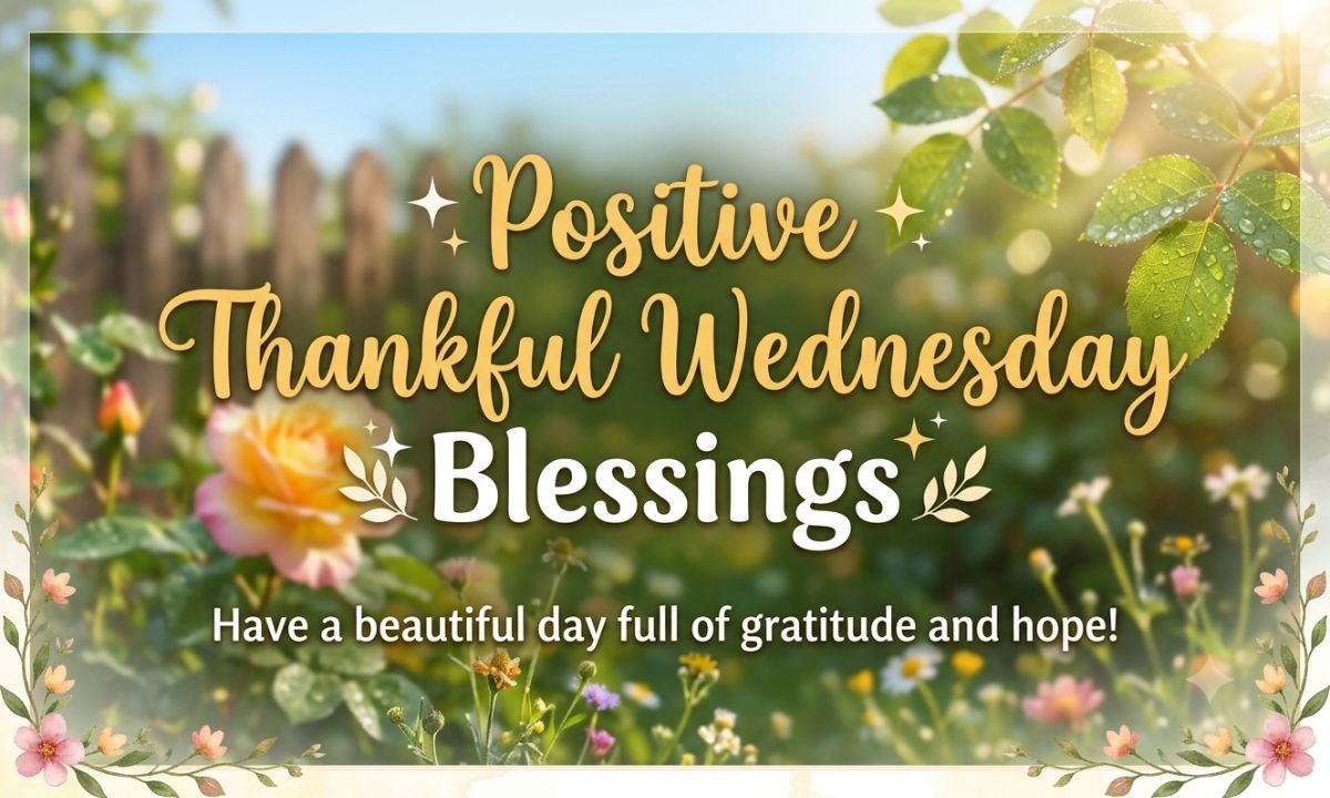 Positive Thankful Wednesday Blessings