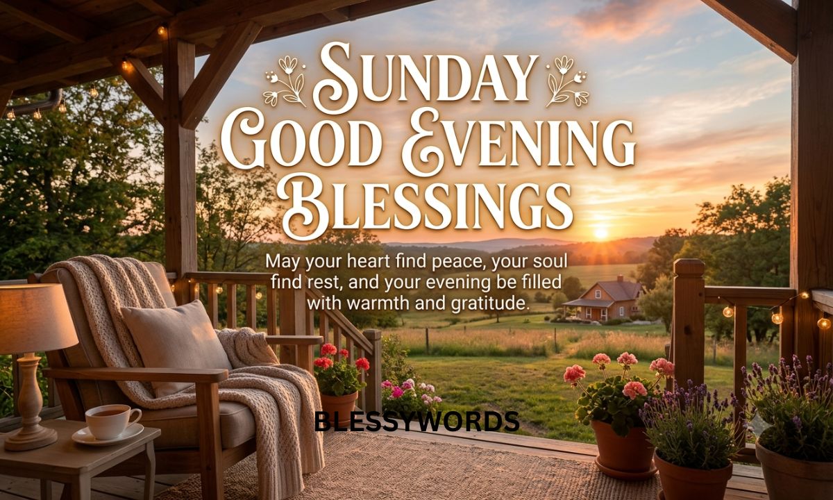 Sunday Good Evening Blessings