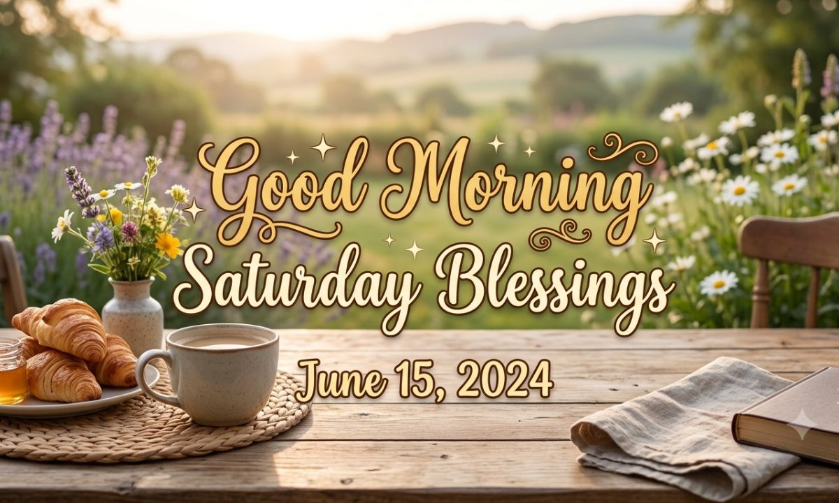 Good Morning Saturday Blessings