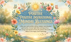 Positive Inspirational Monday Blessings