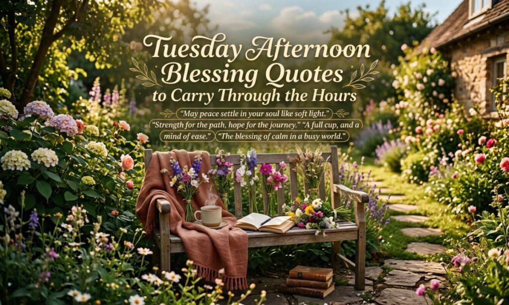 Tuesday Afternoon Blessing Quotes to Carry Through the Hours