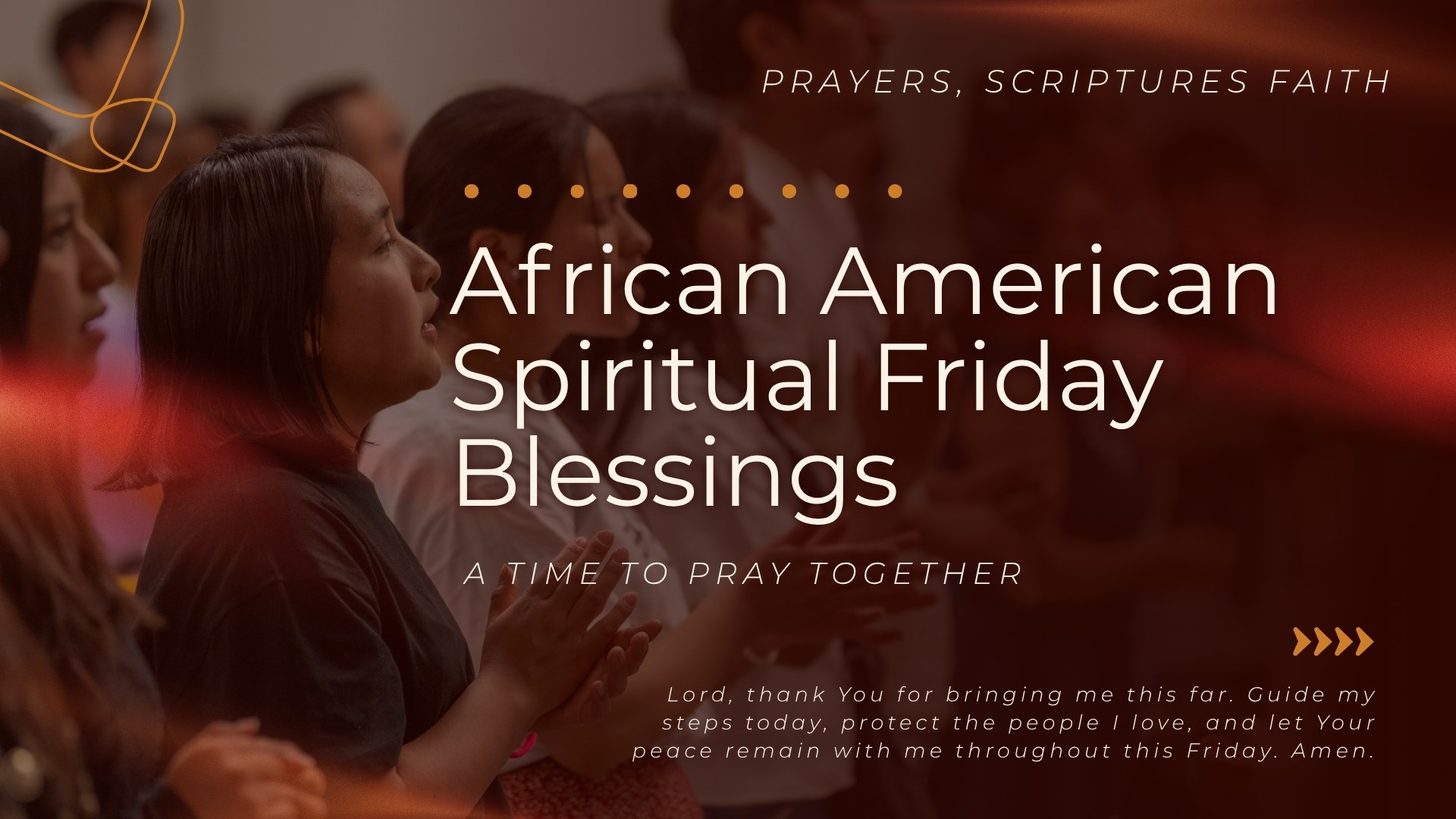 Brown and Beige Elegant Prayer Gathering Presentation